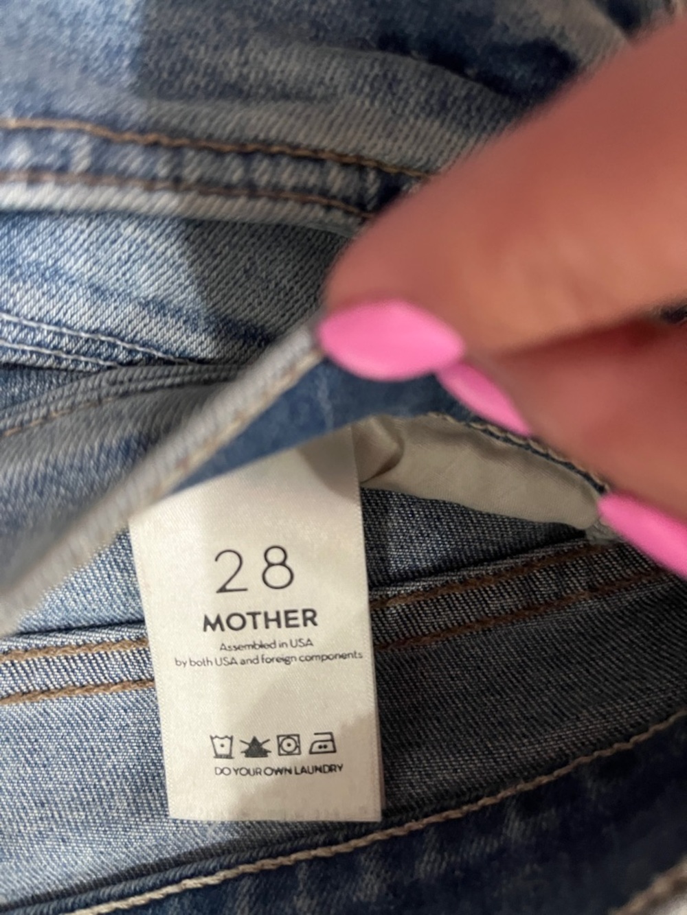 MOTHER “The Rascal Slit Undone Hem” Wild at Heart. - Picture 3 of 7